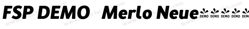 FSP DEMO   Merlo Neue字体转换